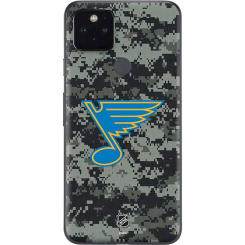 NHL St. Louis Blues Camo Google Pixel 5 Skin